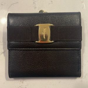 Salvatore Ferragamo Valaribbon Tri Fold Wallet